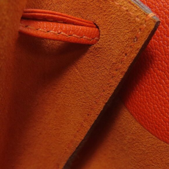 HERMES Orange Pouch - Picture 7 of 11